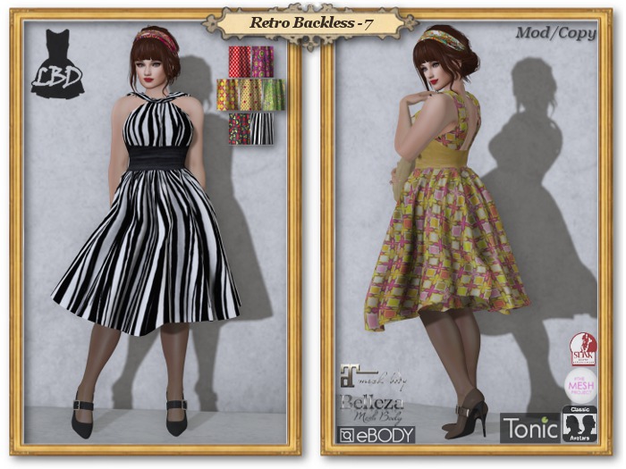*LBD* Retro Backless Dress