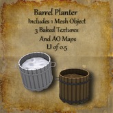 Bad Katz Barrel Planter