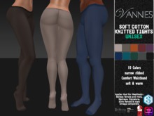 VANNIES UNISEX Soft Cotton Knitted Tights Fall Winter (applier for Belleza, Maitreya, Signature, Slink, Omega)