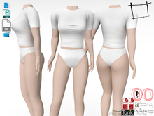 Dae Obj FBX Women's Tshirt and Panties Outfit Maitreya, Slink, Belleza