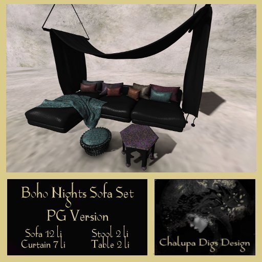 Boho Nights Sofa Set - PG Version