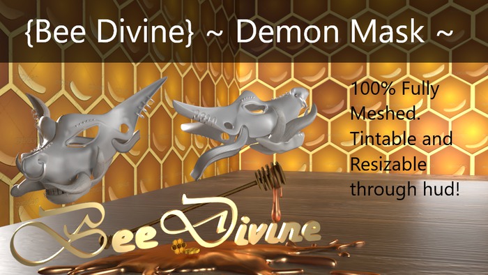 BD {Demon Mask} -ADD- BOX - Tintable- -Resizable-