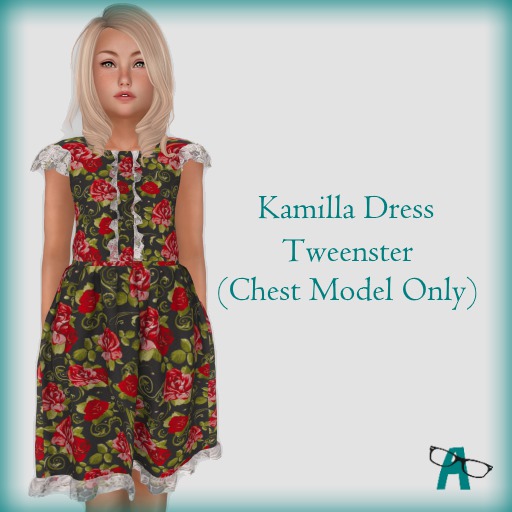{-A-} Kamilla Dress - Dark Roses
