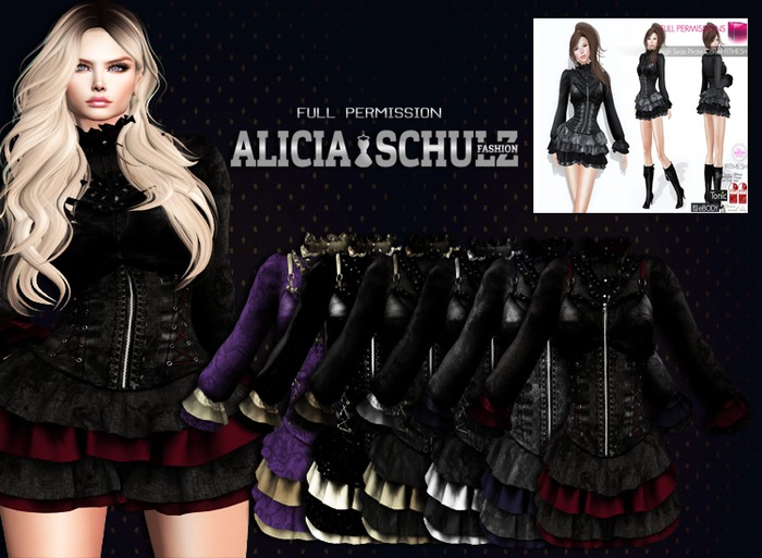 [ASFP] Texture for Full Perm High Seas Pirate Corset FITMESH