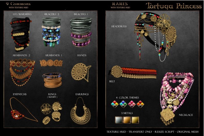. aisling . Tortuga Princess - Rings