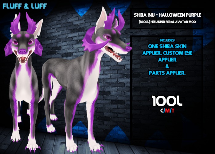 F&L - Shiba Inu  - [M.O.R.] Hellhund Mod  - Halloween Purple