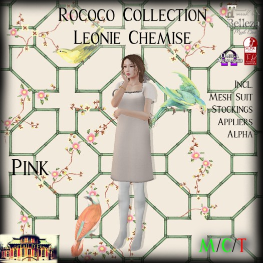 ~CdE~ Rococo Leonie PINK Chemise