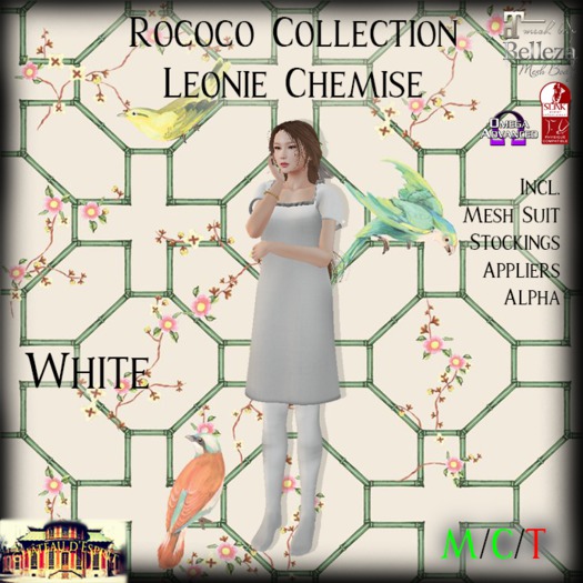 ~CdE~ Rococo Leonie WHITE Chemise