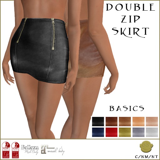 BM Double Zip Skirt Basics DEMO