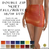 BM Double Zip Skirt FW18 19 HUD