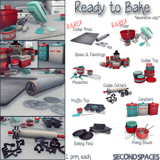 *Second Spaces* Ready to Bake - measures