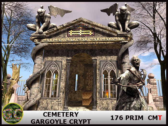 CEMETERY GARGOYLE CRYPT PACKED