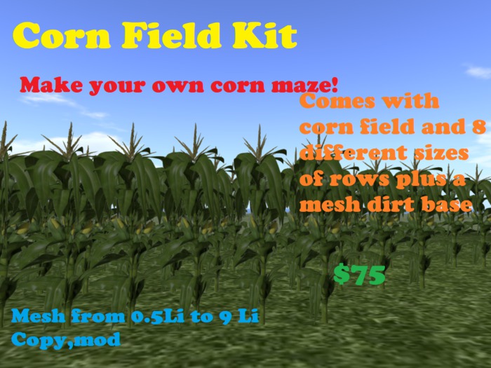 Corn Field Kit     Make your own corn maze!