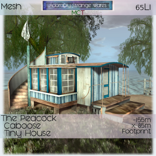 ~ASW~ The Peacock Caboose Tiny House