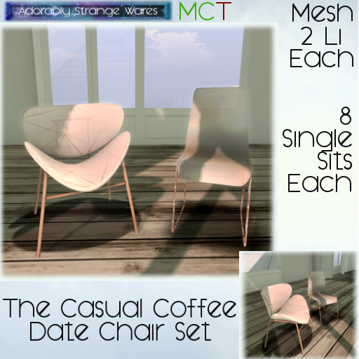 ~ASW~ The Casual Coffee Date Chair Set