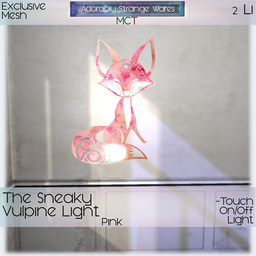 ~ASW~ The Sneaky Vulpine Light -Pink