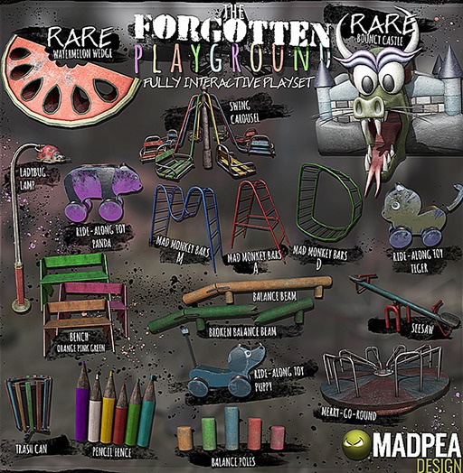 MadPea The Forgotten Playground - Watermelon Wedge RARE
