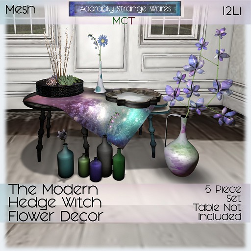 ~ASW~ The Modern Hedge Witch Flower Decor