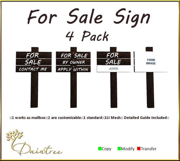 Dain:. For Sale Signs [DK]