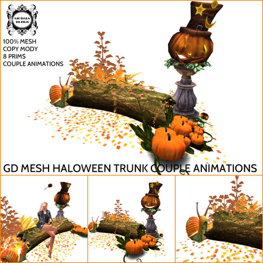 GD MESH HALLOWEEN TRUNK COUPLE ANIMATIONS
