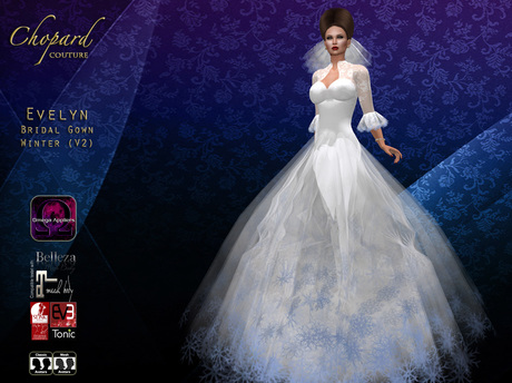 Second Life Marketplace - *Chopard Couture* Evelyn Bridal Gown (V2 ...