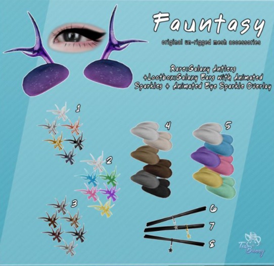 5 .TeaBunny. Fauntasy  Ears - Candy