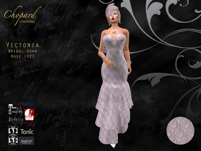 *Chopard Couture* Victoria Bridal Gown (V2) Rose