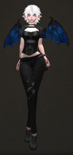 --{Mefy's}--Chibi Dragon Wing Blue