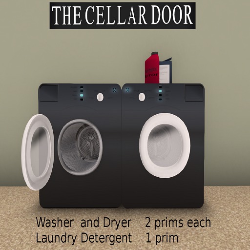 ~TCD~ Black Washer and Dryer
