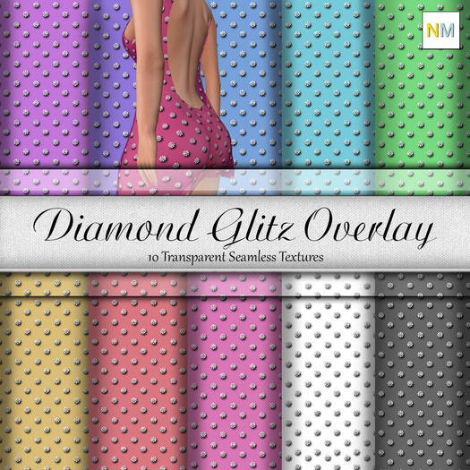 Diamond Glitz Set A Overlay Transparent Seamless Textures NM