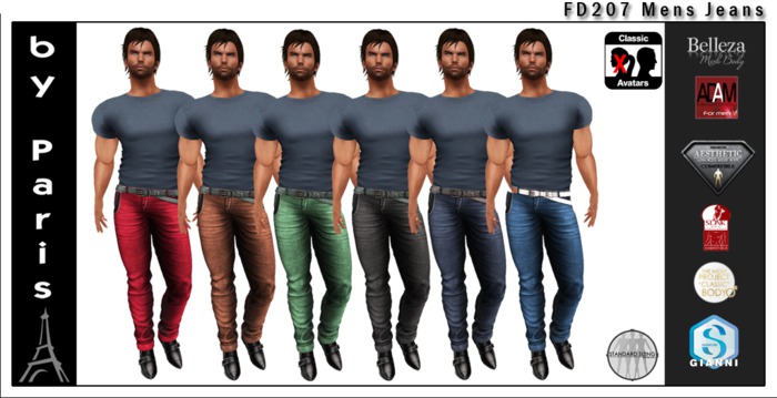 Mens Mesh Jeans DEMO