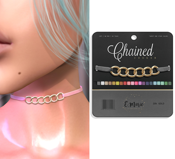 e.marie // Chained Choker - 18K Gold (wear to unpack)