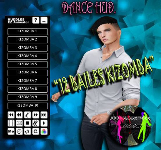 HUD DE 12 BAILES KIZOMBA HOMBRE - >>>!!!ANIMEET GROUP!!!<<<