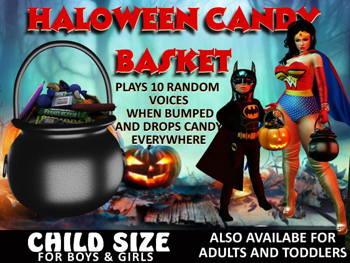 .:BABYLUSH:. Halloween Cauldron Candy Basket - FOR KIDS