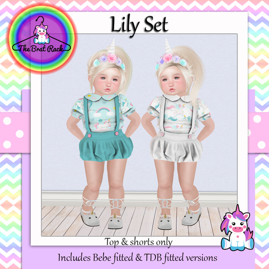 The Brat Rack - Lily Set light pink