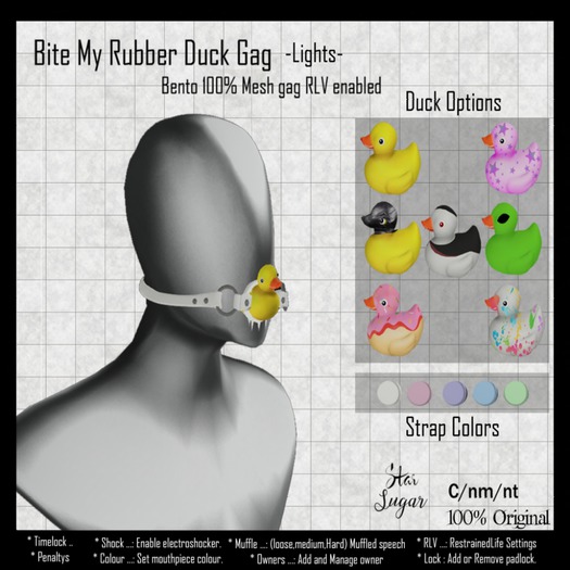 *SS* Bite My Rubber Duck Gag (Light)