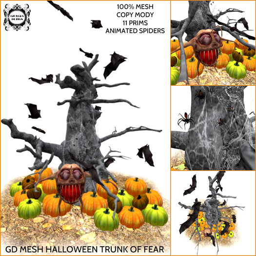 GD MESH HALLOWEEN TRUNK OF FEAR