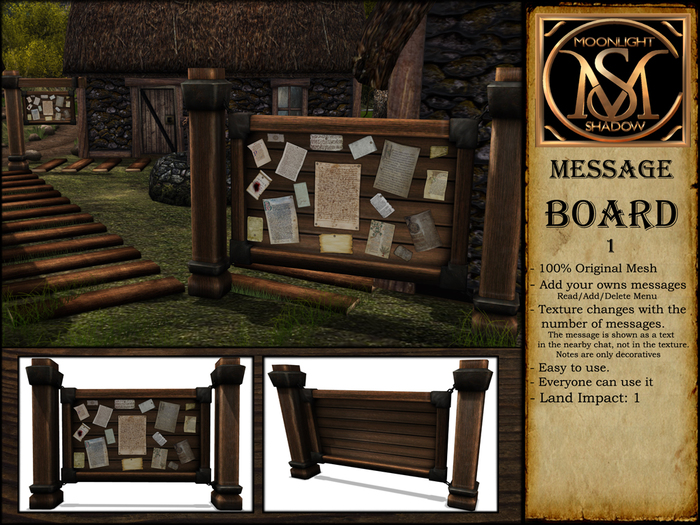 "Moon_Sha" Message Board 1 (Boxed)