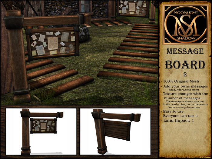 "Moon_Sha" Message Board 2 (Boxed)