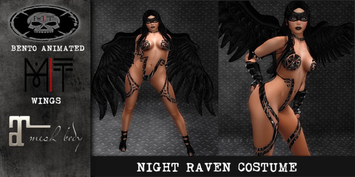 [MT] NIGHT RAVEN COSTUME - Unpack HUD