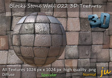 JU Blocks Stone Wall 022 3D Textures Full Perm
