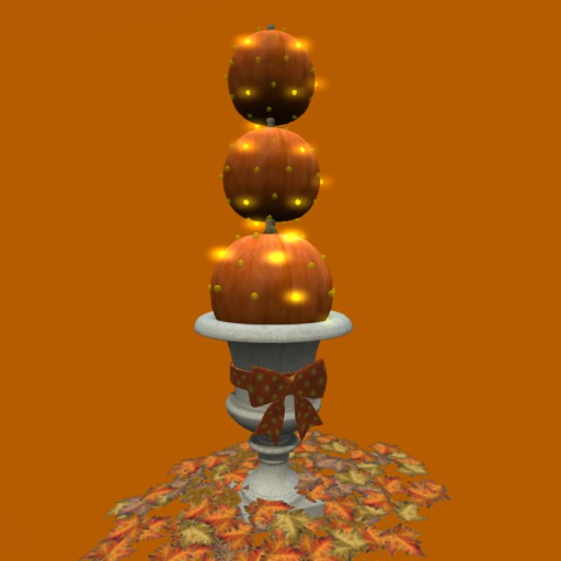 Pumpkin Topiary Lighted, 6 Li , Bagged