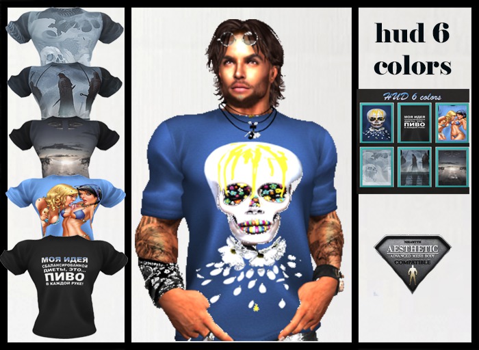 T-shirt 6 colors for AESTHETIC