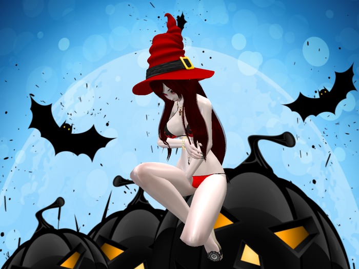 --{Mefy's}--Witch Hat Red
