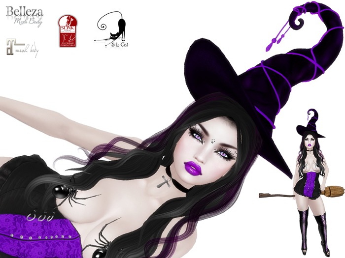 *SL CAT* Purple Witch II ♥ Fitted
