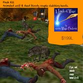 Fresh Kill animated wolf & bloody couple-Crate