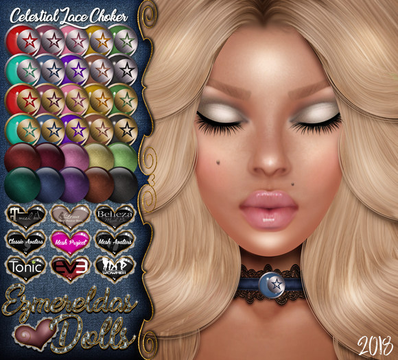 -{E'sDolls} Lace Choker {Celestial v1}{07-23-2018}