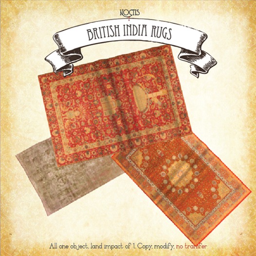 [noctis] British Raj rugs/citurs