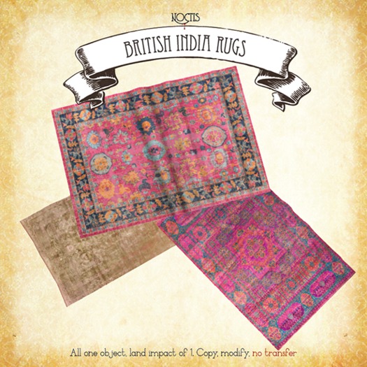 [noctis] British Raj  rugs/pinks