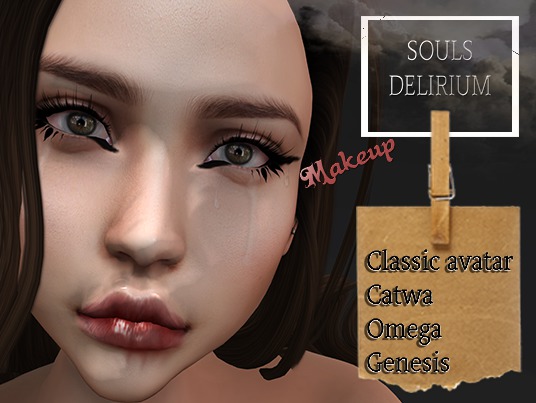 A SOULS DELIRIUM-tears liner and lips- Genesis - Omega
